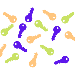 Colorful key